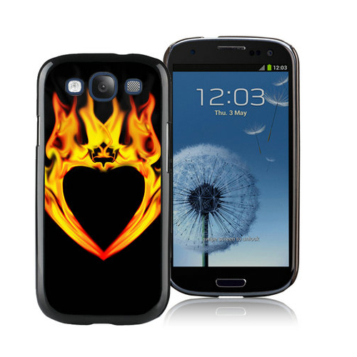 Valentine Fire Heart Samsung Galaxy S3 9300 Cases CTO | Women - Click Image to Close